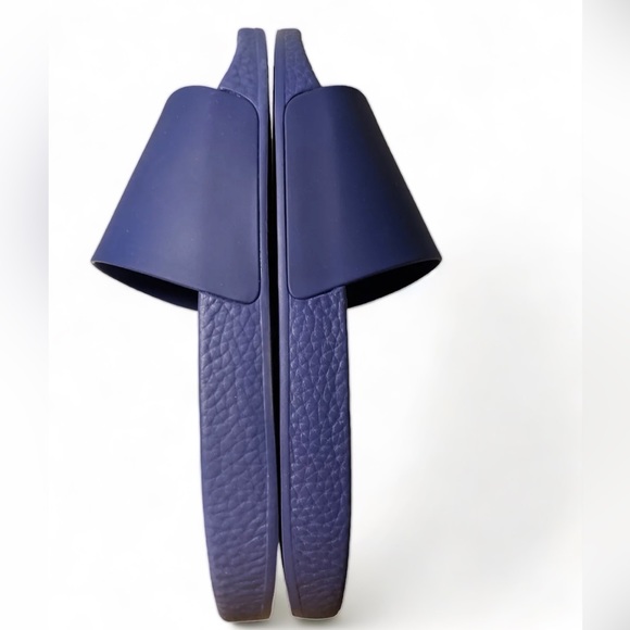 🖤🖤 NWT Polo Ralph Lauren Men’s Pony Slides Sandals Blue With Red Pony - Picture 4 of 6